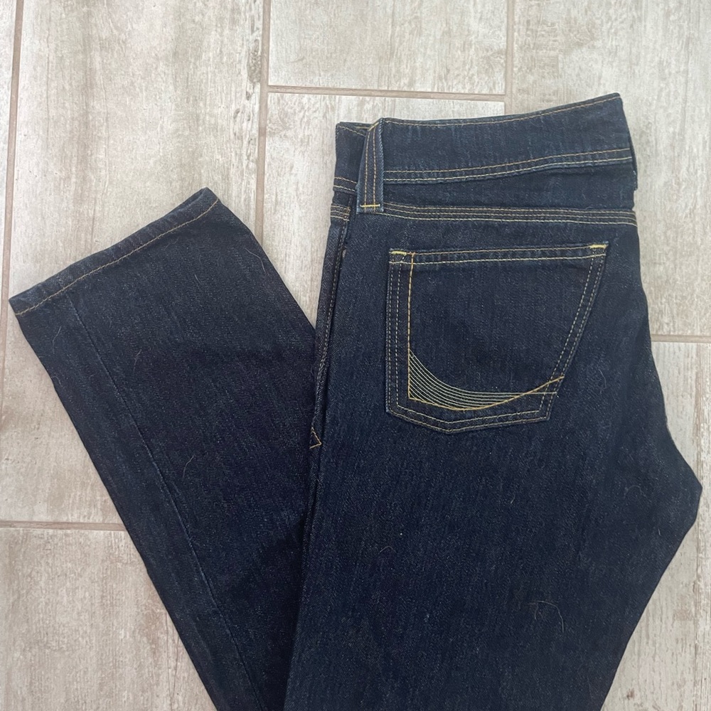 Old Navy Women's Skinny Jeans - Dark Blue - Picture 4 of 4